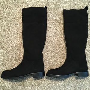 Dolce&Gabbana Women's black high boots shoes suede